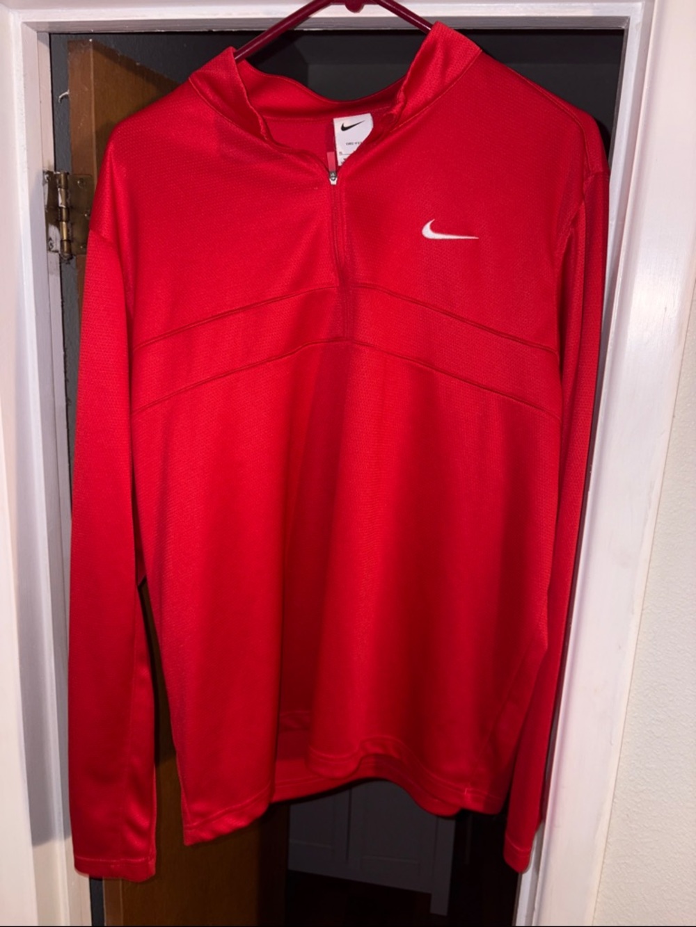 Nike Men’s Red Half-Zip Performance Jacket